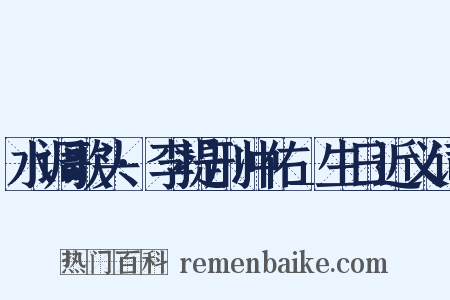 水调歌头·李提刑冲佑_生日近义词是什么意思的图片